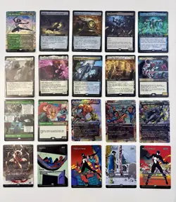 MTG Spider-Man 20 Card Lot 1. Extended Art. Borderless and Bonus Sheet. NM - Image 1