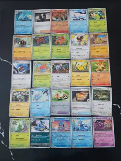 Pokemon 25 Card Bulk Lot | 5 Holo + 20 Common - Authentic TCG Collection (3) - Image 1