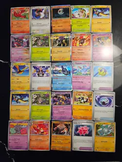 Pokemon 25 Card Bulk Lot | 5 Holo + 20 Common - Authentic TCG Collection (34) - Image 1