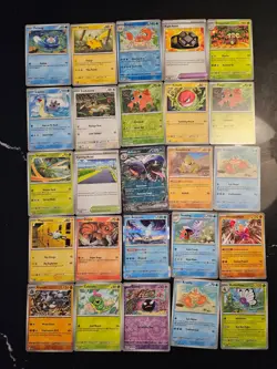 Pokemon 25 Card Bulk Lot | 5 Holo + 20 Common - Authentic TCG Collection (28) - Image 1