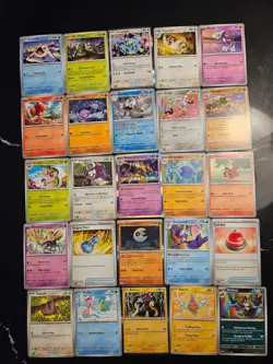 Pokemon 25 Card Bulk Lot | 5 Holo + 20 Common - Authentic TCG Collection (36) - Image 1
