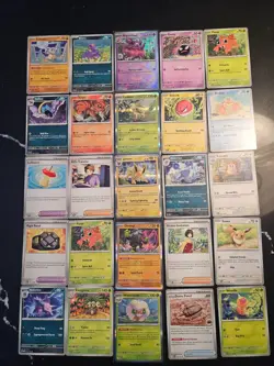 Pokemon 25 Card Bulk Lot | 5 Holo + 20 Common - Authentic TCG Collection (11) - Image 1