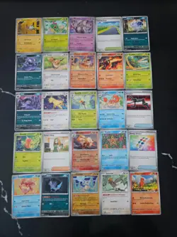 Pokemon 25 Card Bulk Lot | 5 Holo + 20 Common - Authentic TCG Collection (5) - Image 1