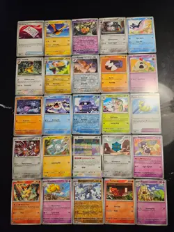 Pokemon 25 Card Bulk Lot | 5 Holo + 20 Common - Authentic TCG Collection (39) - Image 1