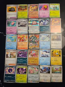 Pokemon 25 Card Bulk Lot | 5 Holo + 20 Common - Authentic TCG Collection (31) - Image 1