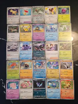 Pokemon 25 Card Bulk Lot | 5 Holo + 20 Common - Authentic TCG Collection (7) - Image 1
