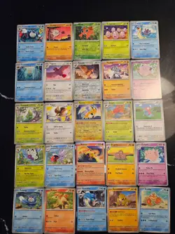 Pokemon 25 Card Bulk Lot | 5 Holo + 20 Common - Authentic TCG Collection (26) - Image 1