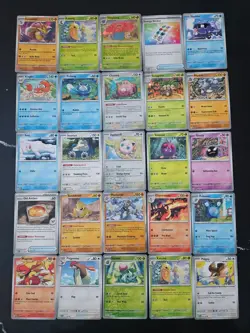 Pokemon 25 Card Bulk Lot | 5 Holo + 20 Common - Authentic TCG Collection (2) - Image 1