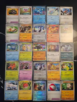 Pokemon 25 Card Bulk Lot | 5 Holo + 20 Common - Authentic TCG Collection (14) - Image 1