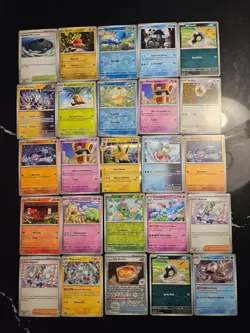 Pokemon 25 Card Bulk Lot | 5 Holo + 20 Common - Authentic TCG Collection (40) - Image 1