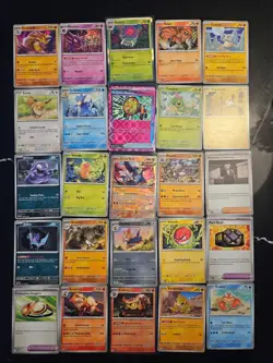 Pokemon 25 Card Bulk Lot | 5 Holo + 20 Common - Authentic TCG Collection (19) - Image 1