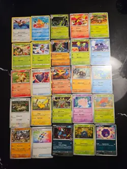 Pokemon 25 Card Bulk Lot | 5 Holo + 20 Common - Authentic TCG Collection (46) - Image 1