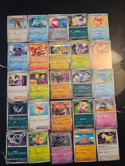Pokemon 25 Card Bulk Lot | 5 Holo + 20 Common - Authentic TCG Collection (8) - Image 1