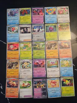 Pokemon 25 Card Bulk Lot | 5 Holo + 20 Common - Authentic TCG Collection (10) - Image 1