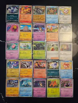 Pokemon 25 Card Bulk Lot | 5 Holo + 20 Common - Authentic TCG Collection (18) - Image 1