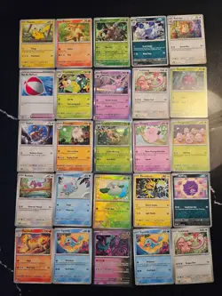 Pokemon 25 Card Bulk Lot | 5 Holo + 20 Common - Authentic TCG Collection (16) - Image 1