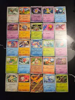 Pokemon 25 Card Bulk Lot | 5 Holo + 20 Common - Authentic TCG Collection (48) - Image 1