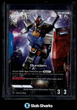 GUNDAM CARD GAME GUNDAM GD01-001 LR + - Image 1
