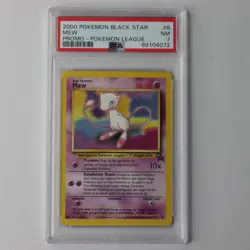 PSA7 Mew Black Star Promo 8 - Graded WB / WOTC - Pokemon tcg Card - HD Photos - Image 1