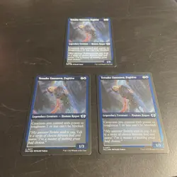 Tetsuko Umezawa, Fugitive Foil Etched Multiverse Legends MTG Magic (x3) IN HAND - Image 1