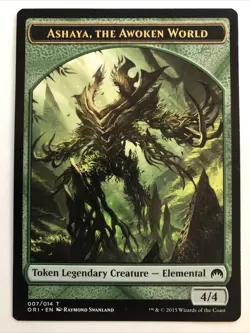 MTG Magic Origins Ashaya, the Awoken World Token 007/014 LP - Image 1