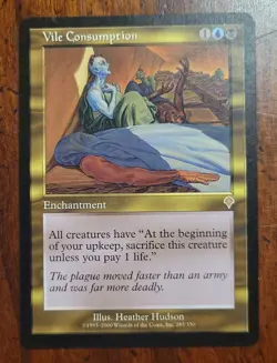 Vile Consumption x1 MTG Invasion Magic Light Play LP English - Image 1