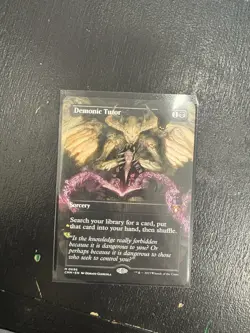 Demonic Tutor (Borderless) Commander Masters Regular - Image 1