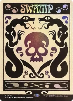 NM MTG FOIL SWAMP BONUS SECRET LAIR MAGICCON THE GATHERING FESTIVAL IN A BOX - Image 1