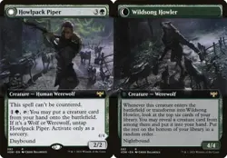 Howlpack Piper // Wildsong Howler - Extended Art VOW NM MTG - Image 1