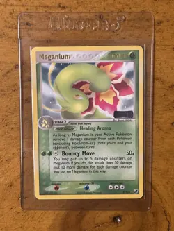 2005 Pokemon Meganium 9/115 Unseen Forces Reverse Holo Gold Foil Stamped RARE - Image 1
