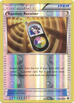 Pokemon - Random Receiver - 109/124 - Uncommon - Reverse Holo - XY - Fates Colli - Image 1