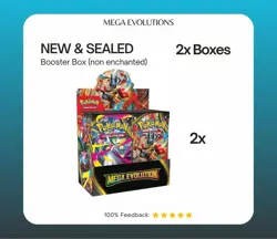2x Pokemon TCG Mega Evolutions Booster Box (36 Packs) New Sealed ✅ NON ENCHANTED - Image 1