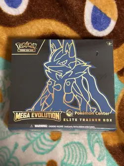 Pokemon Center Elite Trainer Box ETB Mega Evolution Lucario BRAND NEW SEALED - Image 1