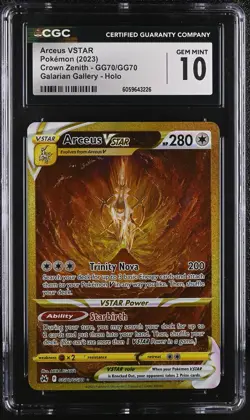 ARCEUS VSTAR Crown Zenith Holo Trainer Gallery Rare #GG70 CGC 10 Pokemon - Image 1