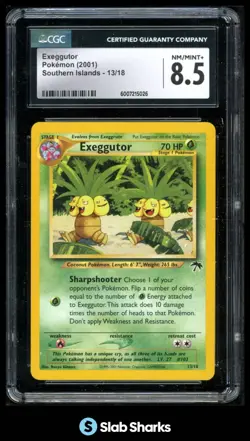 2001 POKEMON SOUTHERN ISLANDS #13/18 EXEGGUTOR CGC 8.5 - Image 1