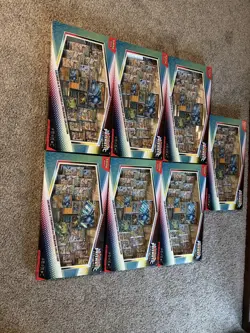 7 x Pokemon Prismatic Evolutions Lucario EX and Tyranitar EX Premium Collection - Image 2