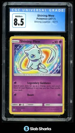 2017 POKEMON SHINING LEGENDS #40/73 MEW CGC 8.5 - Image 1