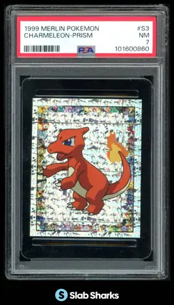 1999 MERLIN POKEMON #S3 CHARMELEON PRISM PSA 7 - Image 1
