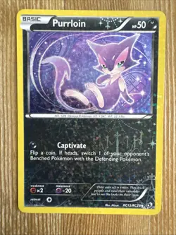 Purrloin Legendary Treasures RC13/RC25 Uncommon Pokemon TCG LP - Image 1