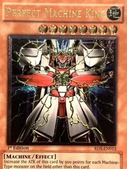 yugioh RDS-EN012 PERFECT MACHINE KING Ultimate Rare 1st Ed Lightly played - Image 2