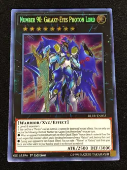 Yugioh Number 90: Galaxy-Eyes Photon Lord BLRR-EN033 1ST Secret (NM) - Image 1