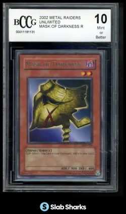 2002 YU-GI-OH! METAL RAIDERS #MRD-014 MASK OF DARKNESS BCCG 10 - Image 1