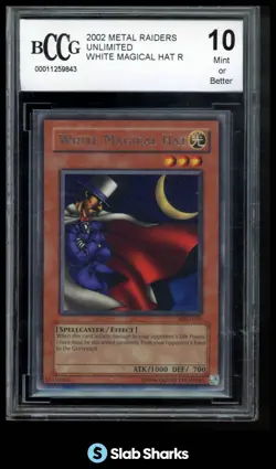 2002 YU-GI-OH! METAL RAIDERS #MRD-016 WHITE MAGICAL HAT BCCG 10 - Image 1