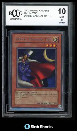 2002 YU-GI-OH! METAL RAIDERS #MRD-016 WHITE MAGICAL HAT BCCG 10 - Image 1