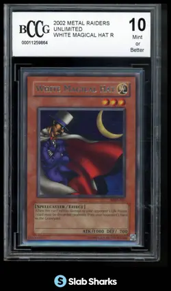 2002 YU-GI-OH! METAL RAIDERS #MRD-016 WHITE MAGICAL HAT BCCG 10 - Image 1
