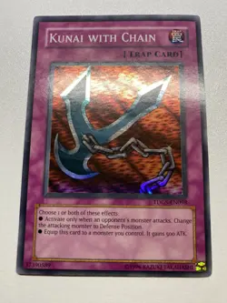 Yugioh Kunai With Chain Super Rare Unlimited TDGS-EN098 HP - Image 1