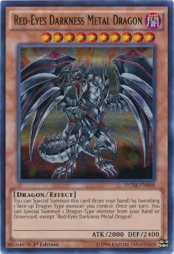 Yugioh! LP Red-Eyes Darkness Metal Dragon - DUSA-EN068 - Ultra Rare - 1st Editio - Image 1