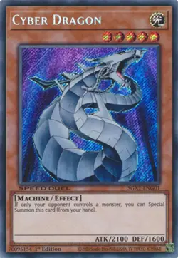 Yugioh! Cyber Dragon - SGX1-ENG01 - Secret Rare - 1st Edition Near Mint, English - Image 1