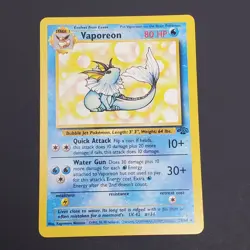 Vaporeon Non-Holo - Jungle - 28/64 - Rare Vintage Pokemon Card 1999 WOTC - Image 1