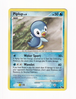 Piplup 16/17 POP Series 9 Regular Non Holo Pokemon Card Moderately Played MP - Image 1